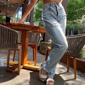 Divided Denim Light Wash High Waisted